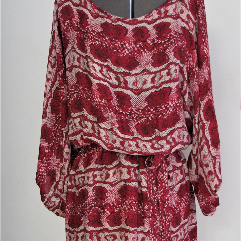 Gorgeous Parker 100% silk crocodile mini dress! - Picture 4 of 7